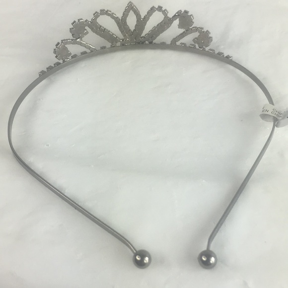 New Free people crystal crown tiara silver tone black and pink - Picture 5 of 5
